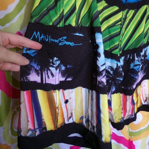 Maui and Sons NWT Board Shorts Sz 32 - Picture 3 of 7